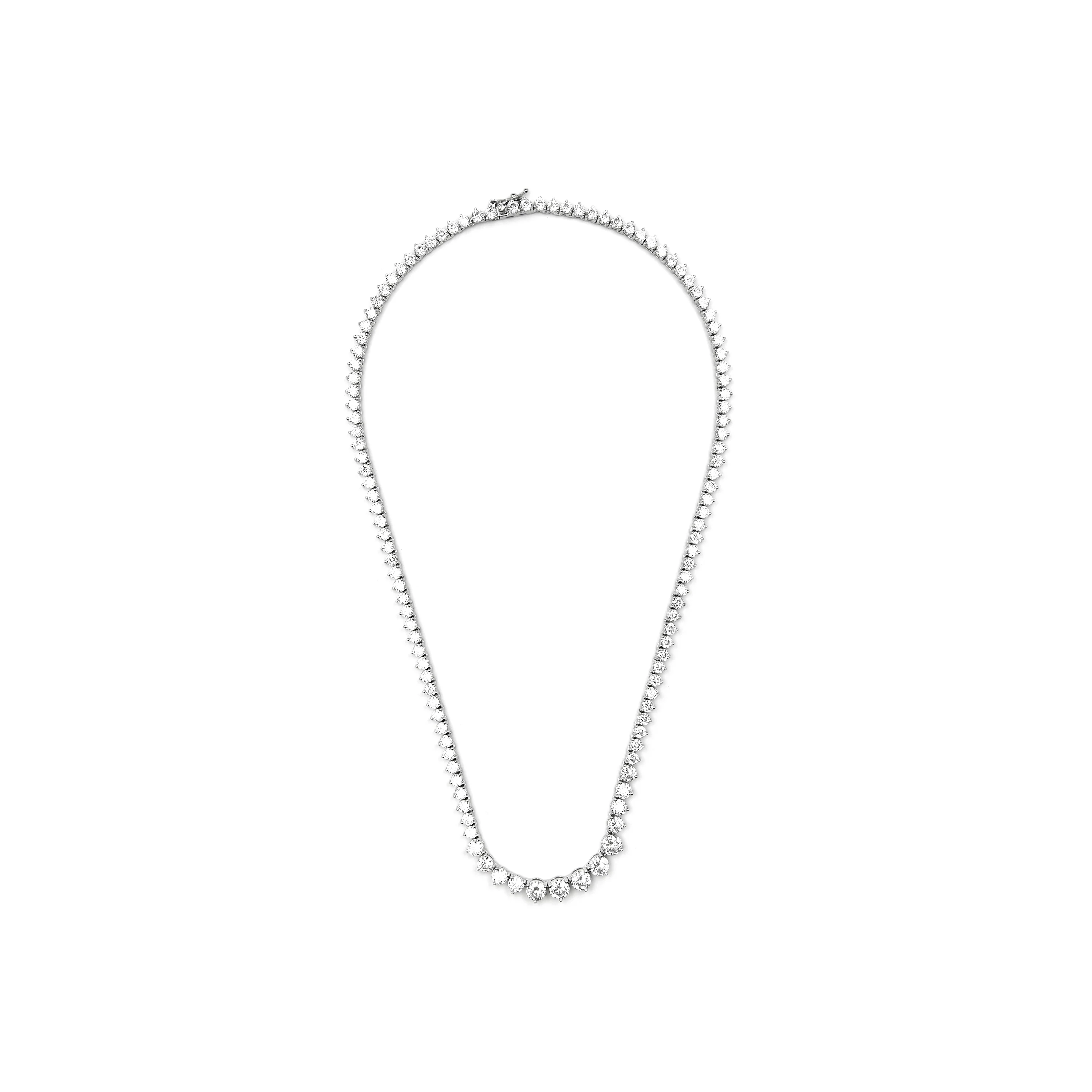 Collar de Plata de Ley 925 con Circonita Brillante acabado en rodio - Niriel - Image 3