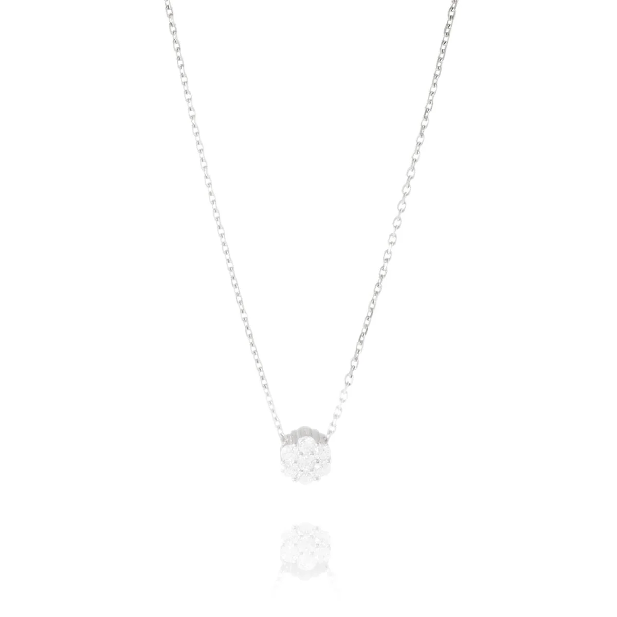Collar Nishati Plata De Ley 925 - Nishati BLANCO