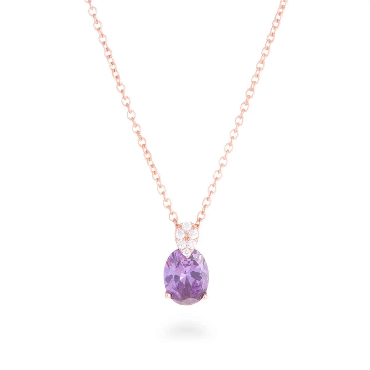 Collar Nonsum Plata De Ley 925 - Nonsum MORADO