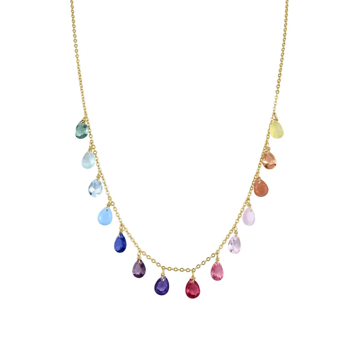 Collar Nubia Plata De Ley 925 - Nubia MULTICOLOR