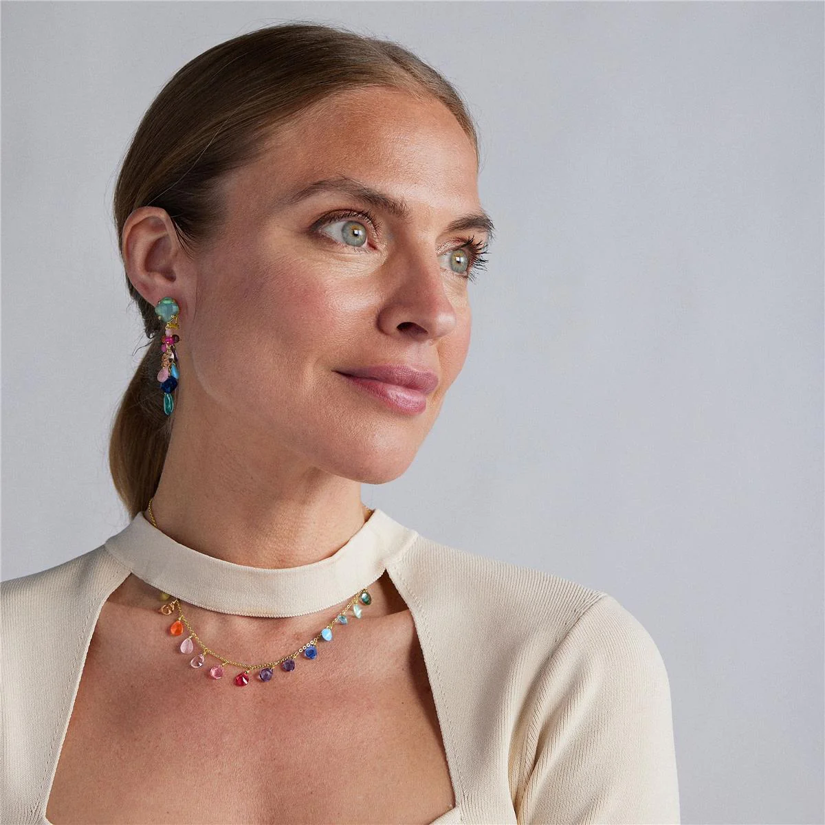 Collar Nubia Plata De Ley 925 - Nubia MULTICOLOR - Image 2