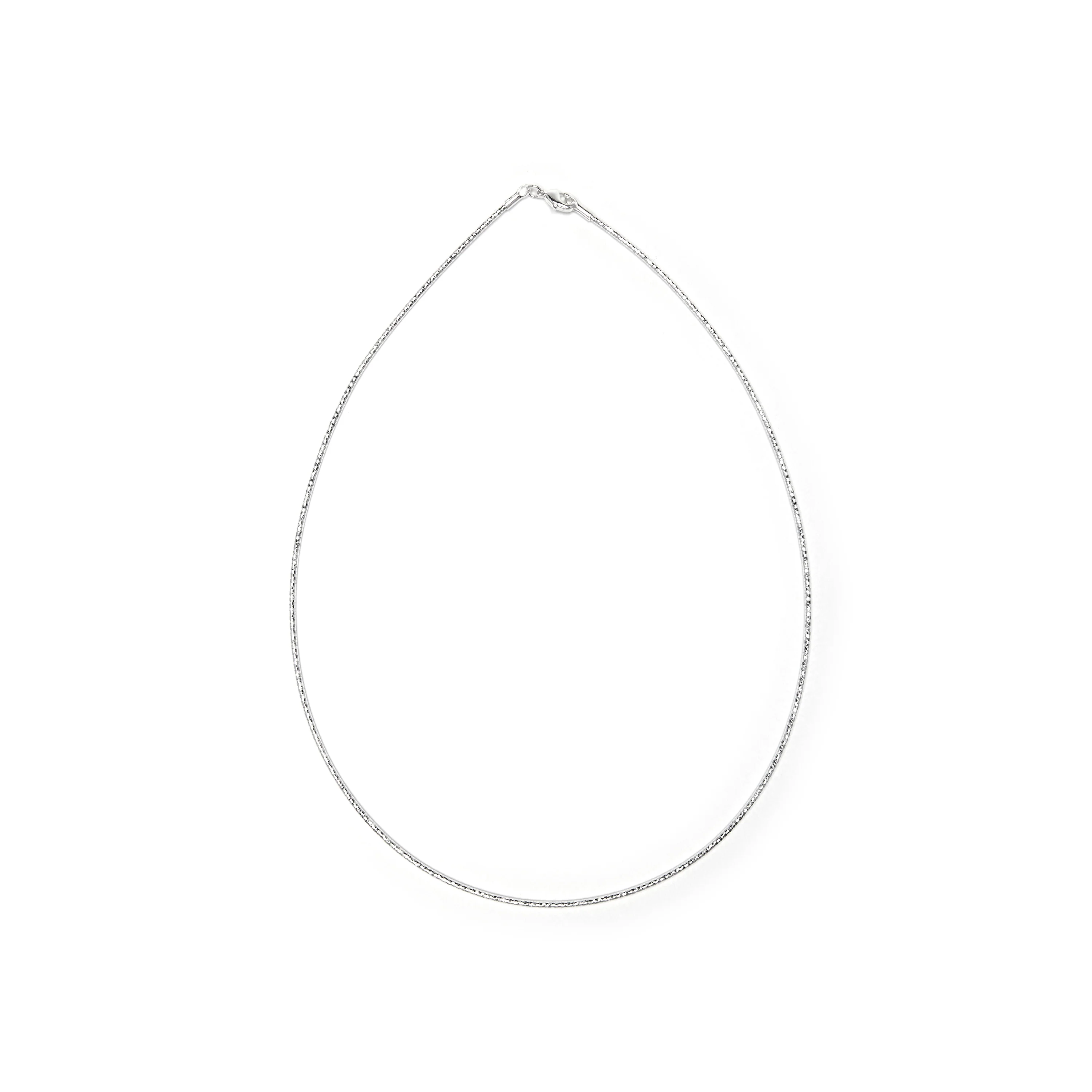 Collar de 45cm acabado en rodio - Nui - Image 3