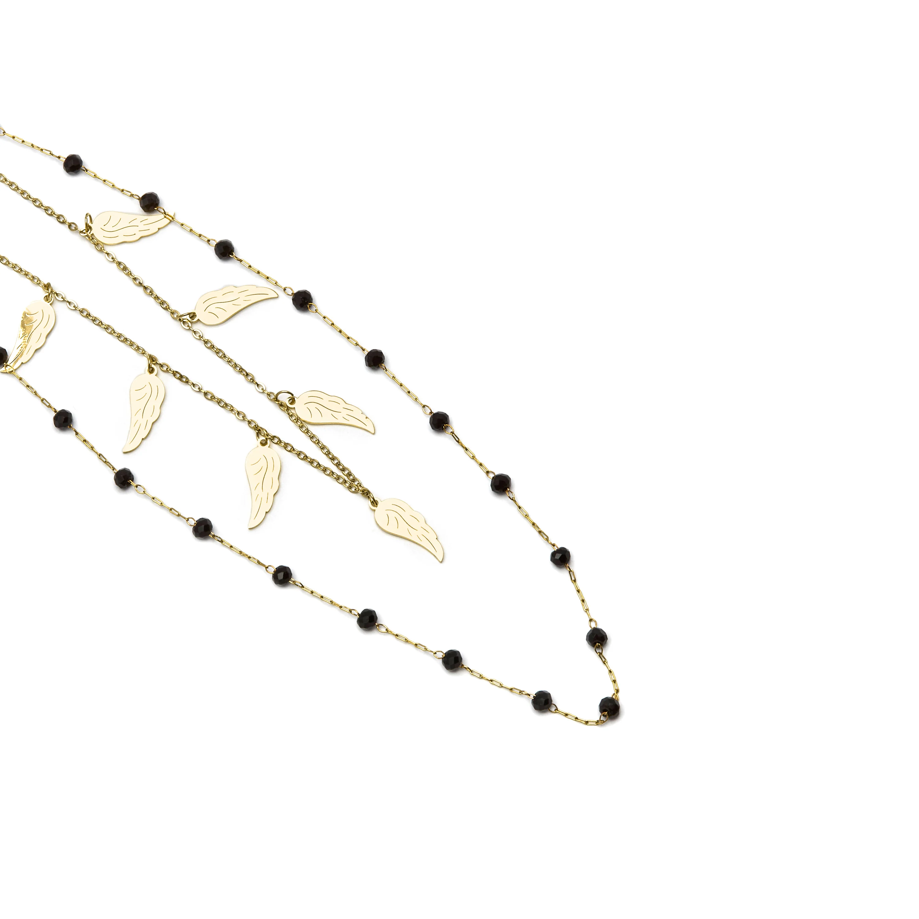 Collar de Onix acabado en oro amarillo 18K - Omka - Image 4