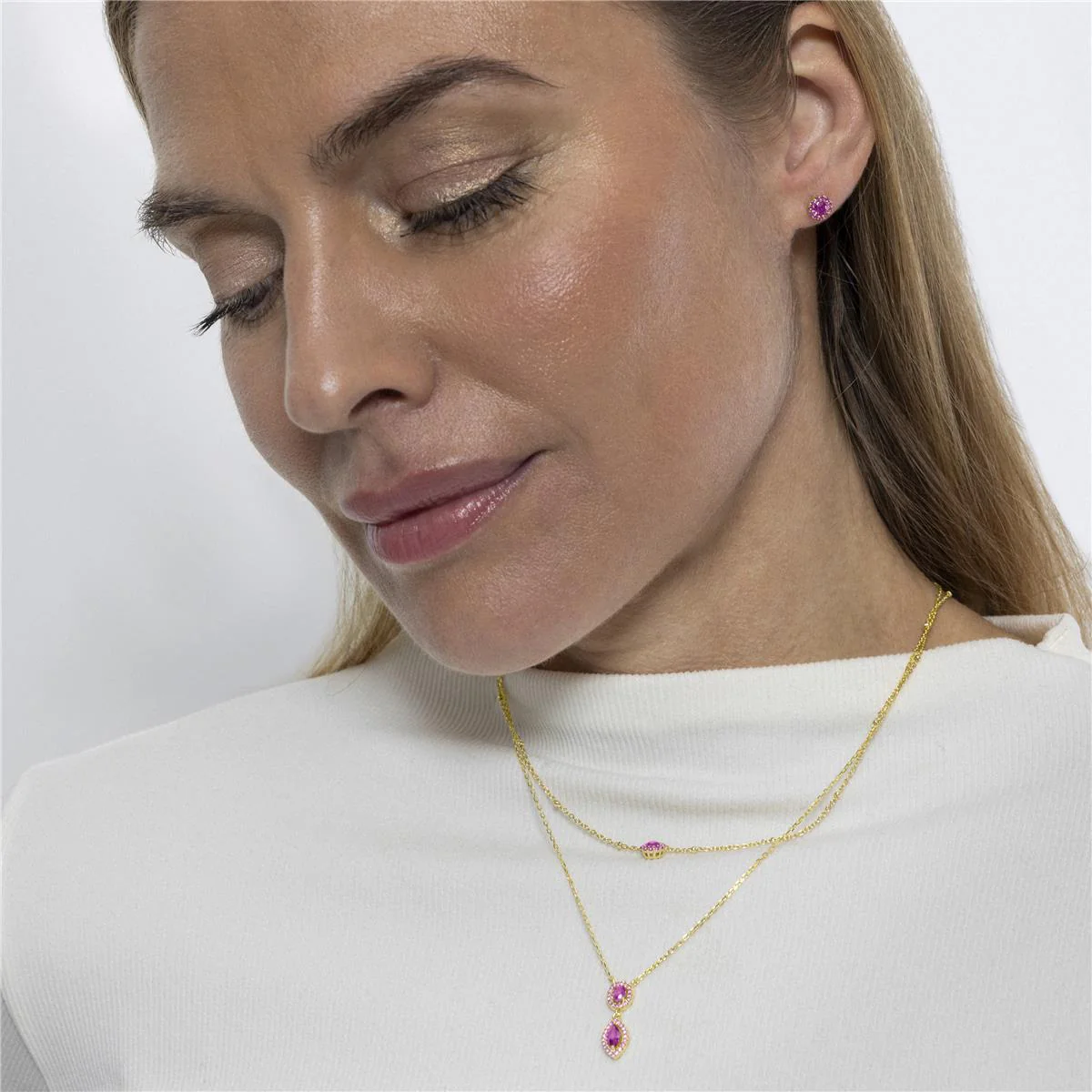 Collar Ontary Plata de Ley 925 - Ontary ROSA - Image 3