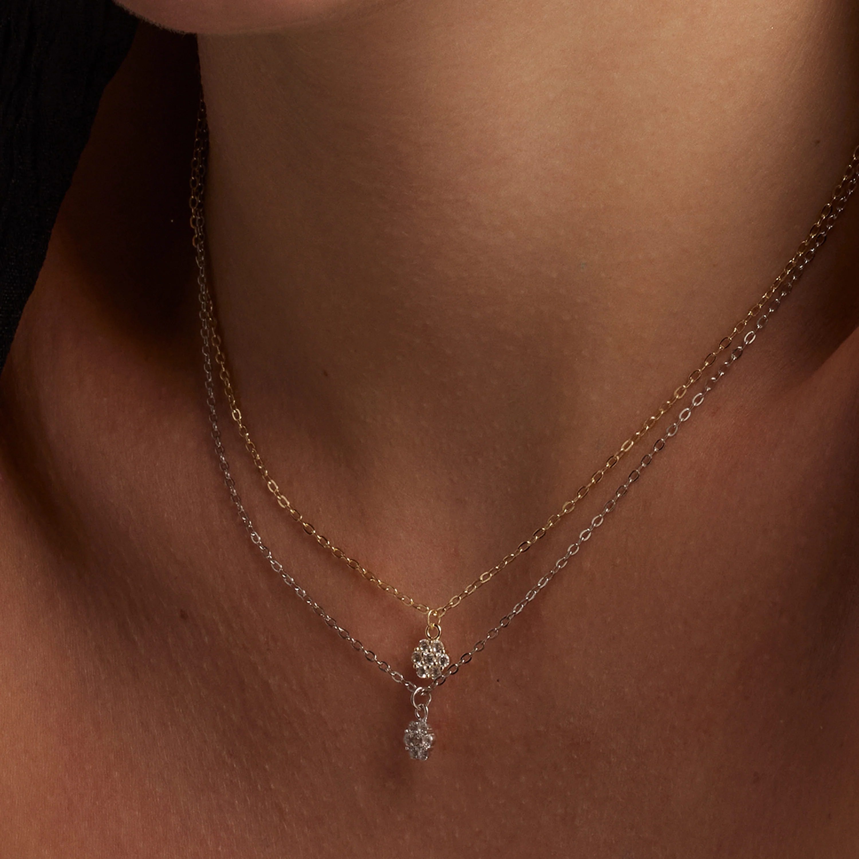 Collar de Plata de Ley 925 y Circonita Brillante acabado en rodio - Oris - Image 3