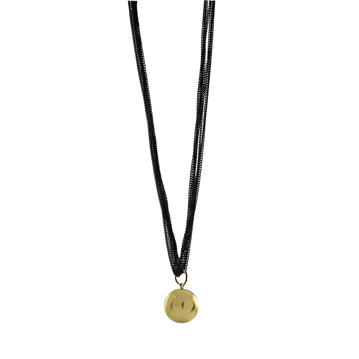 Collar Osmantus acabado en Oro Amarillo de 18 Kts - Osmantus NEGRO