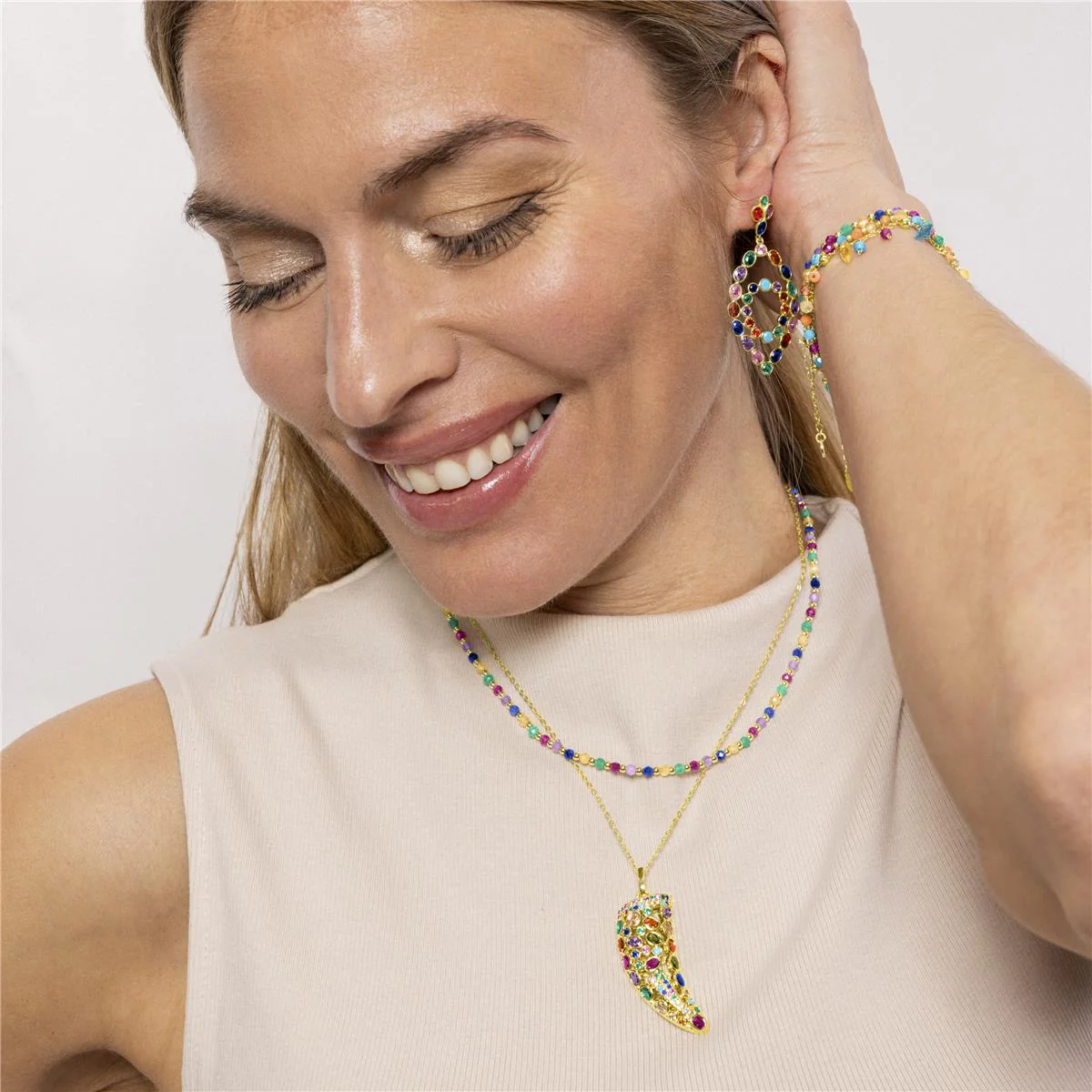 Collar Otlmo Plata de Ley 925 - Otlmo MULTICOLOR - Image 4