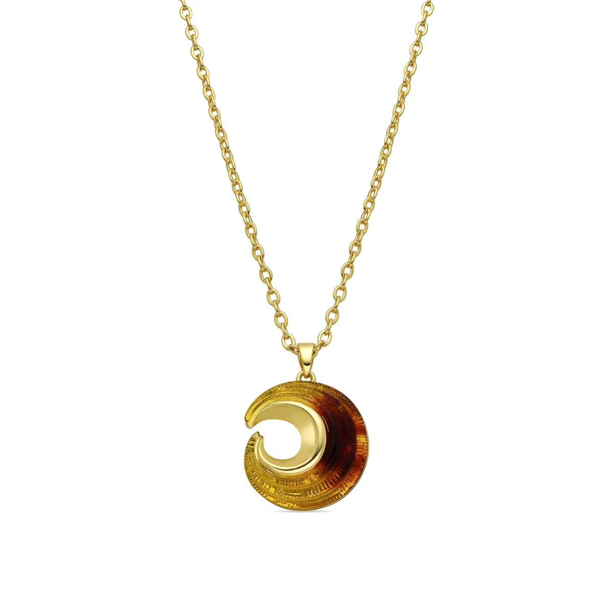 Collar Overnya acabado oro 18k - Overnya NARANJA