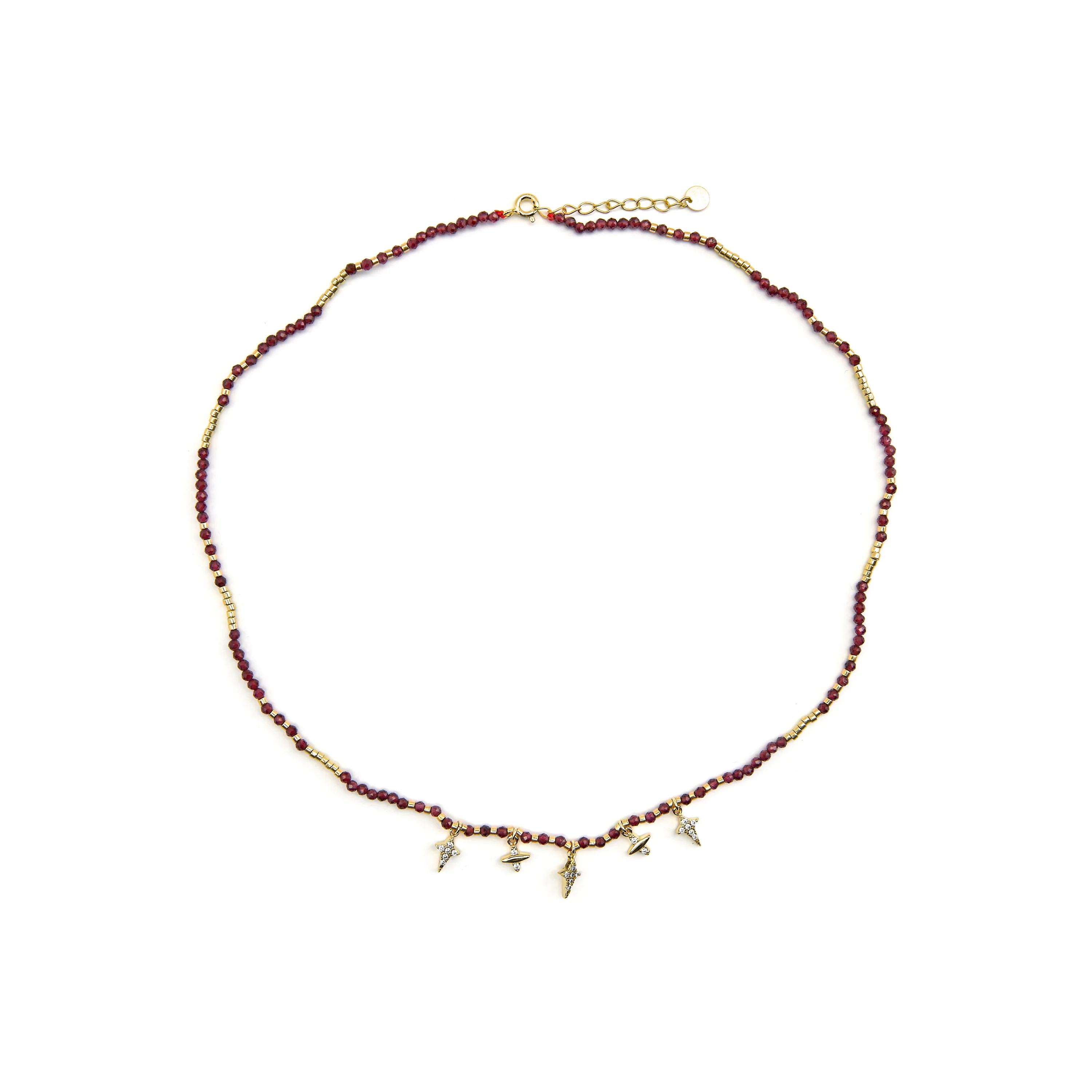 Collar de Plata de Ley 925 y Circonita Brillante acabado oro 18k - Paila - Image 3