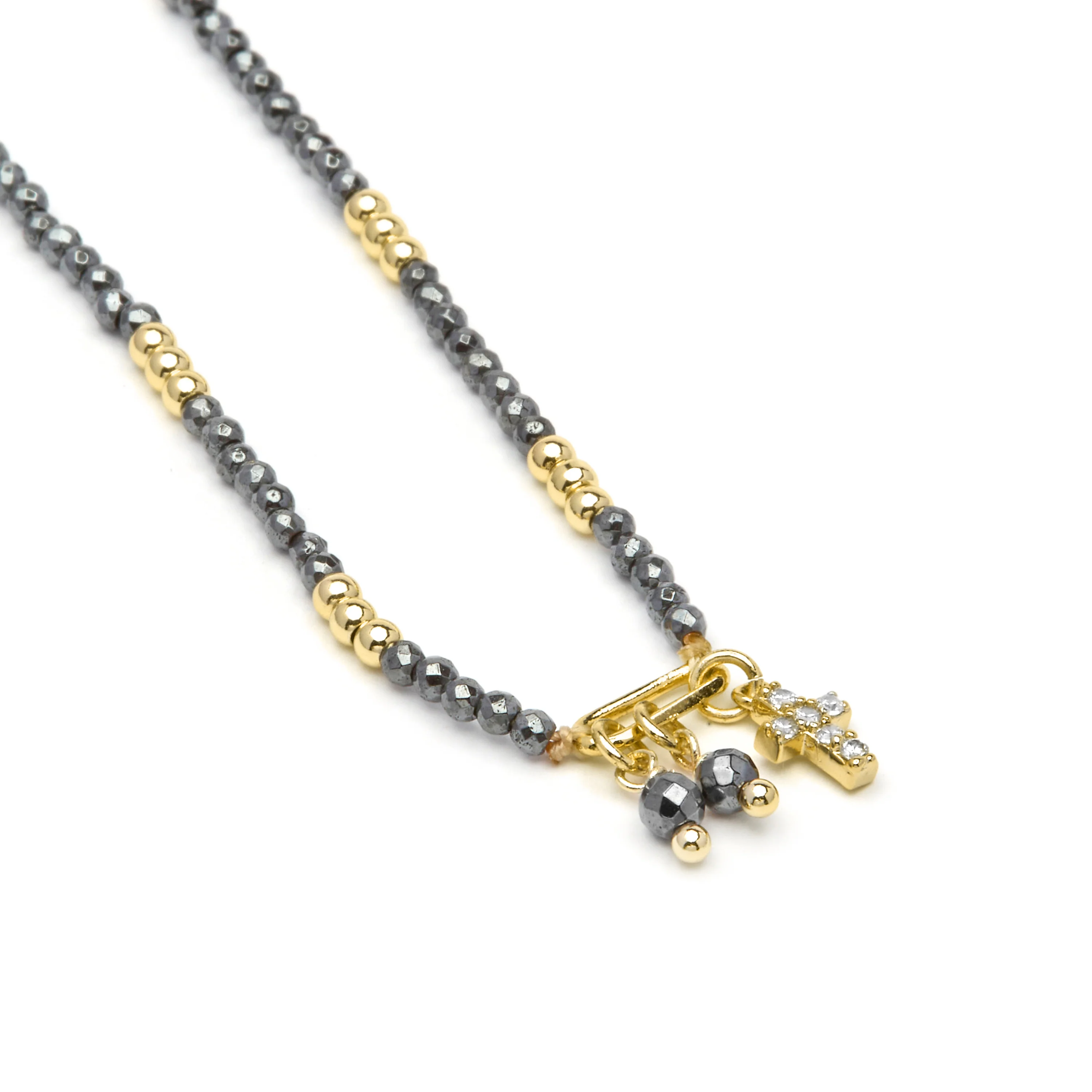 Collar de Plata de Ley 925 y Circonita Brillante acabado en oro amarillo 18k - Phanvas - Image 5