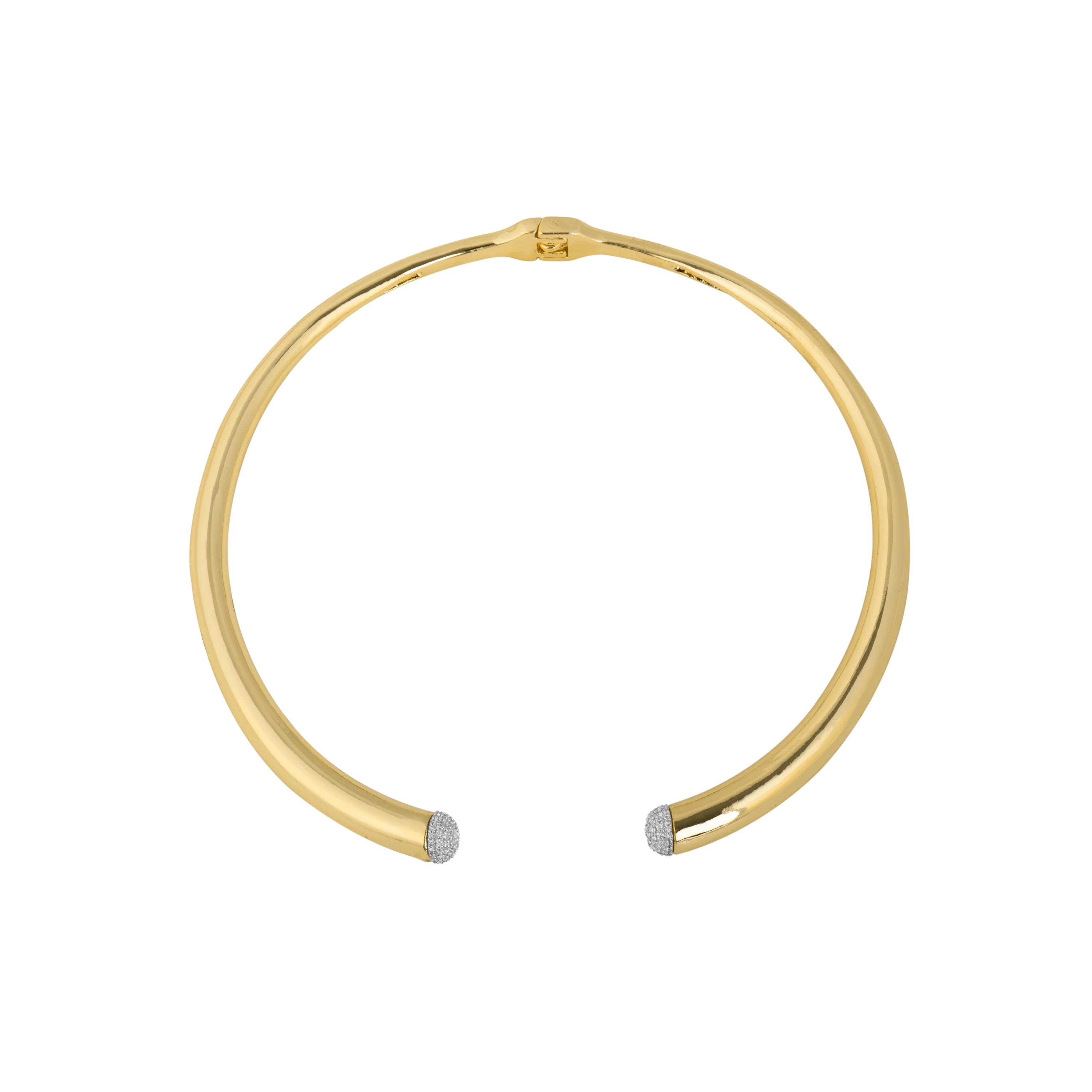 Collar de Circonita Brillante acabado en oro amarillo de 18k - Pharra - Image 3