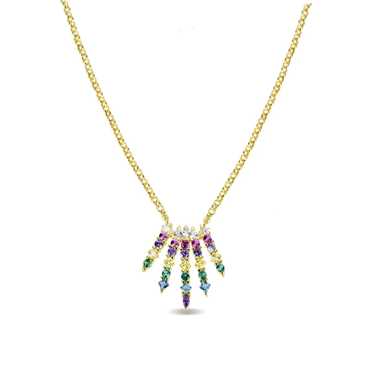 Collar Phiecon Plata De Ley 925 - Phiecon MULTICOLOR