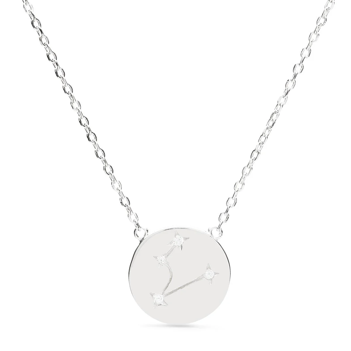 Collar Piscis Plata De Ley 925 - Piscis BLANCO