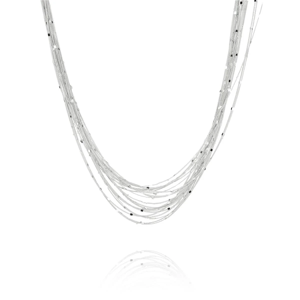 Collar Pori acabado en Rodio - Pori GRIS