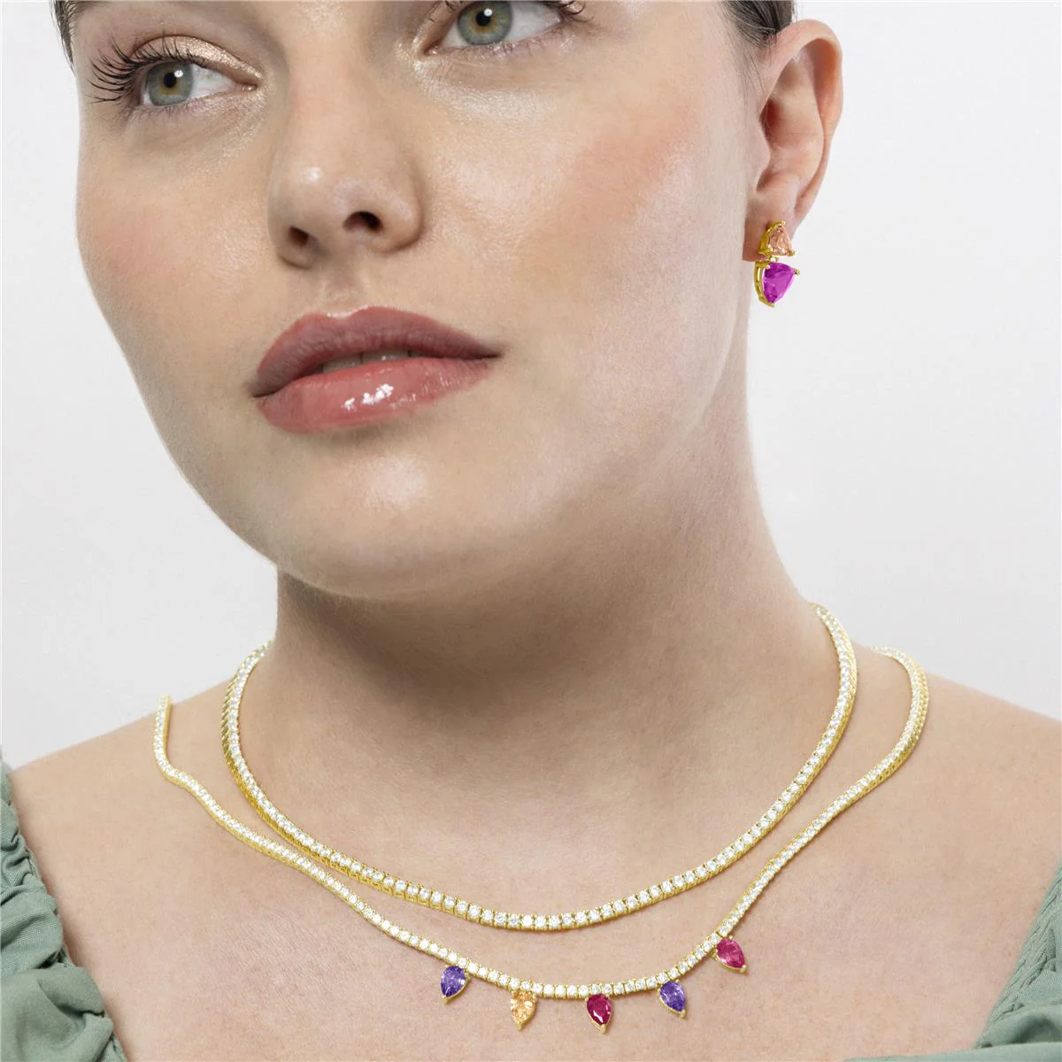 Collar Pryrys Plata de Ley 925 - Pryrys MULTICOLOR - Image 3