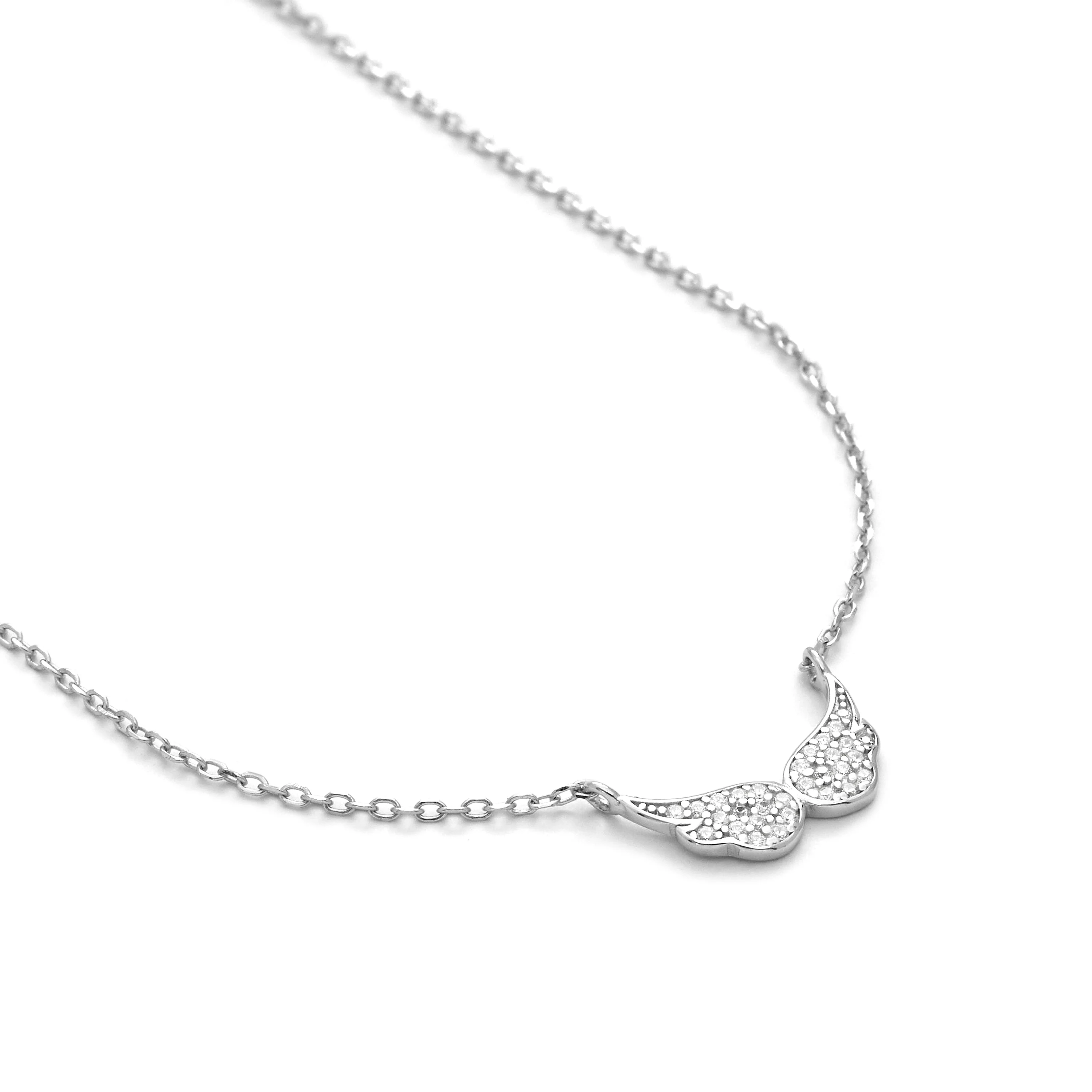 Collar de Plata de Ley 925 con Circonita Brillante acabado en rodio - Pureza - Image 4