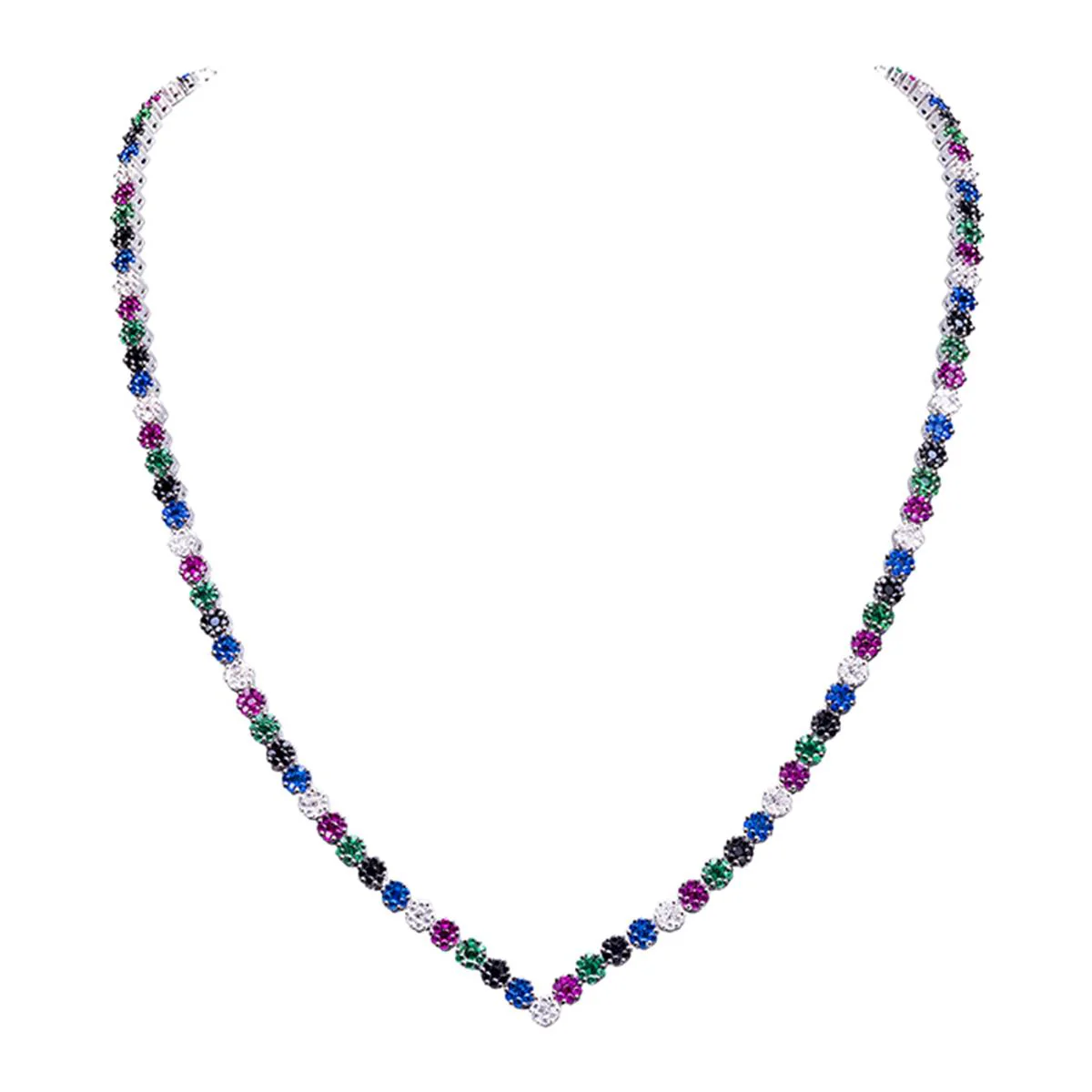 Collar Qahaar Plata De Ley 925 - Qahaar MULTICOLOR