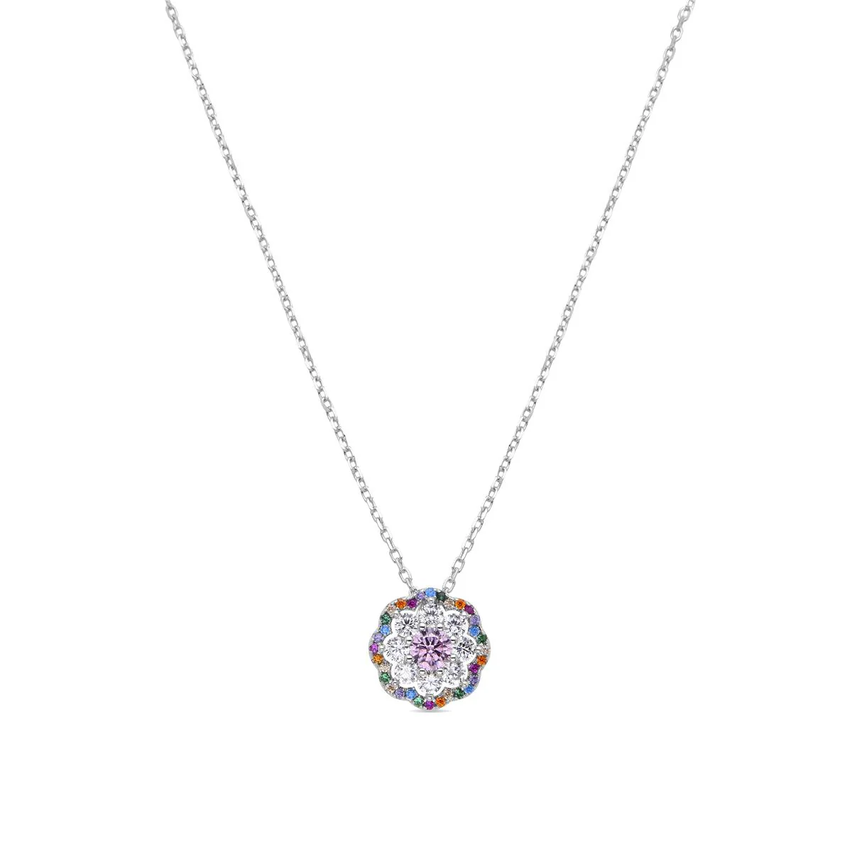 Collar Quinea Plata de Ley 925 - Quinea MULTICOLOR