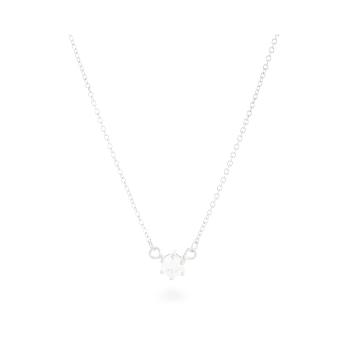 Collar Qwara Plata De Ley 925 - Qwara BLANCO