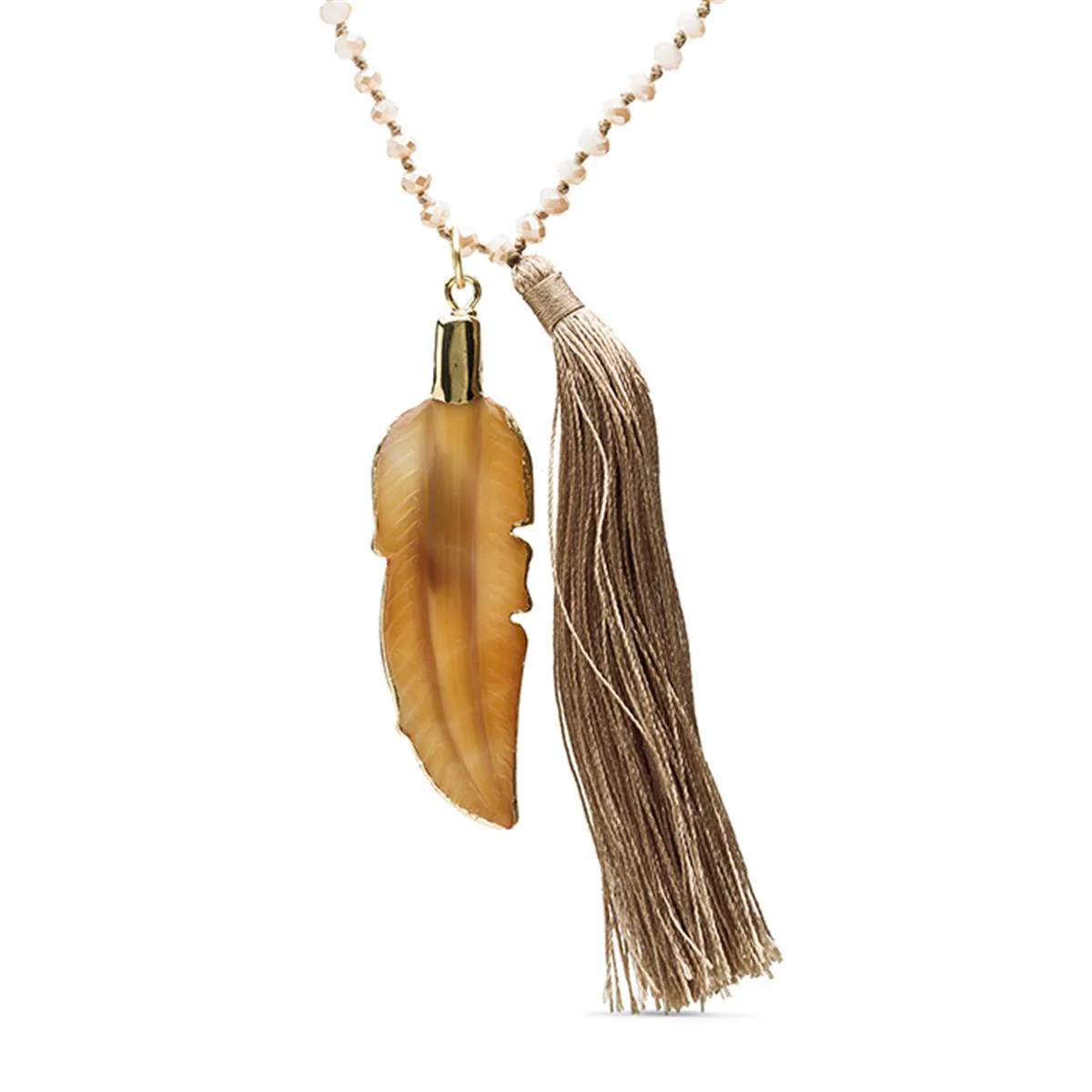 Collar Raga acabado en Oro Amarillo De 18 Quilates - Raga MARRON