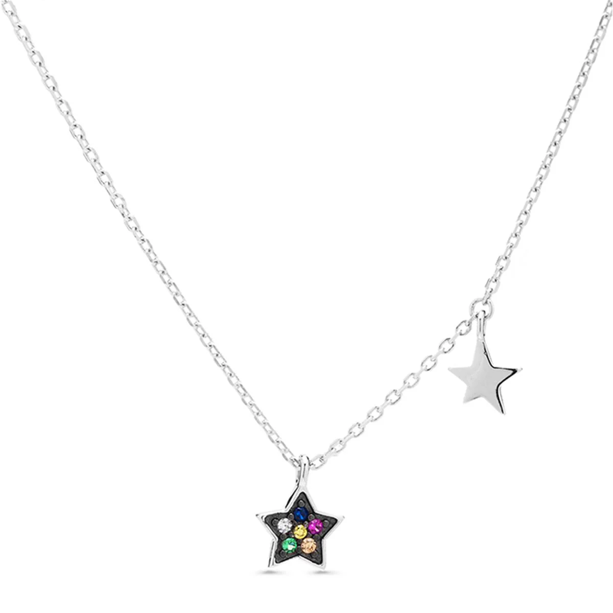 Collar Redo Plata De Ley 925 - Redo MULTICOLOR