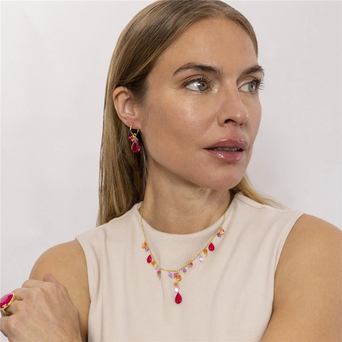 Collar Rioka Plata de Ley 925 - Rioka ROSA - Image 2
