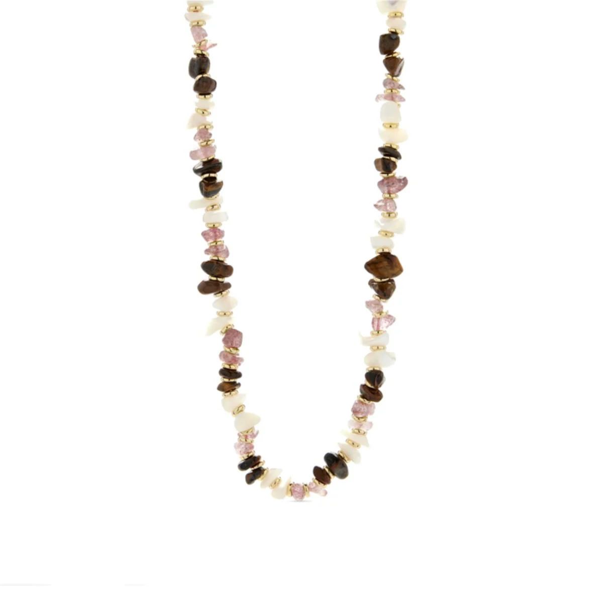 Collar Rixu acabado en Oro amarillo de 18 Quilates - Rixu MARRON