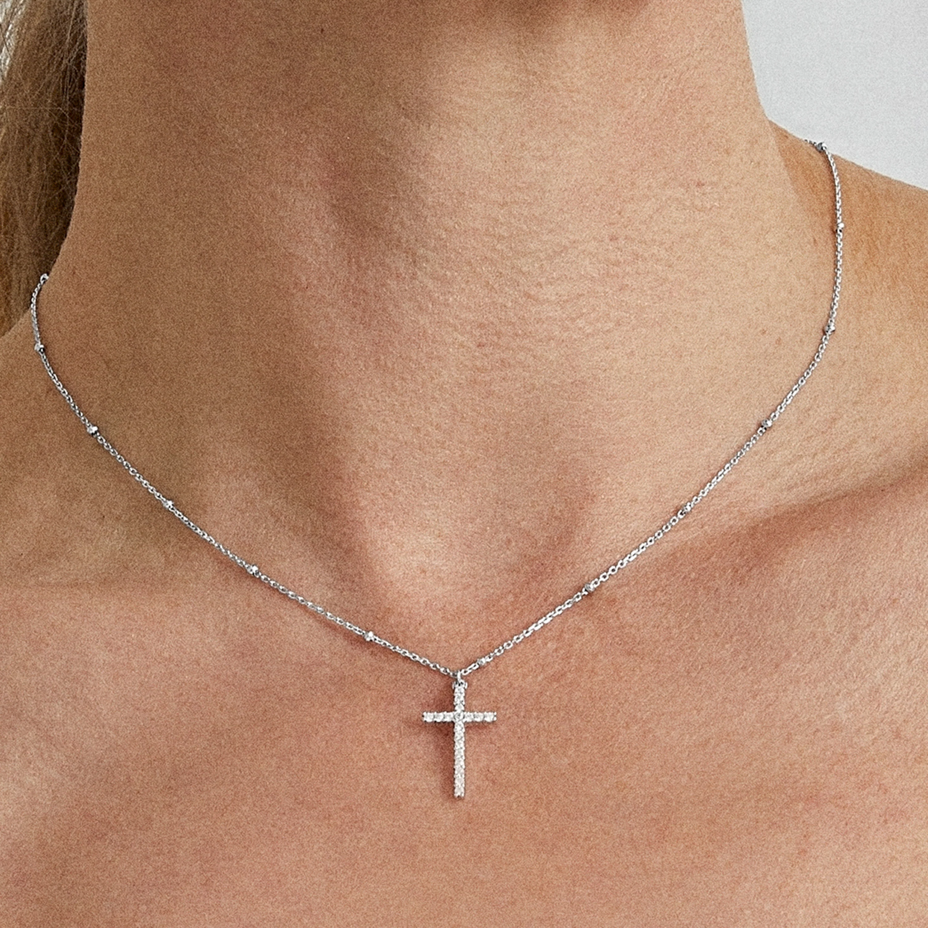 Collar de Plata de Ley 925 con Circonita Brillante acabado en rodio - Robbeorn - Image 3