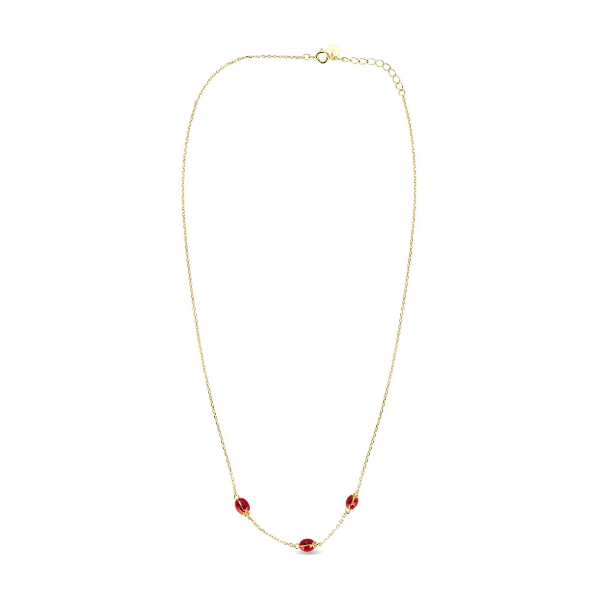 Collar Rowen Plata De Ley 925 - Rowen ROJO - Image 2