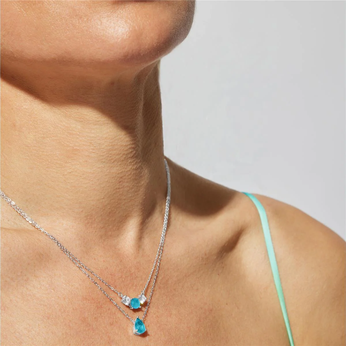 Collar Saneu Plata De Ley 925 - Saneu AZUL - Image 3