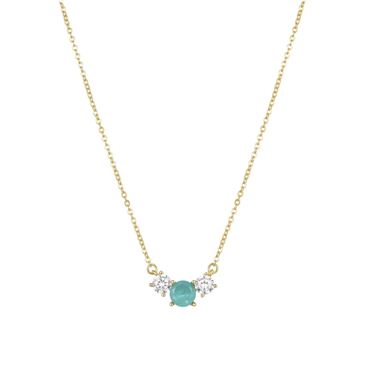 Collar Saneu Plata De Ley 925 - Saneu VERDE