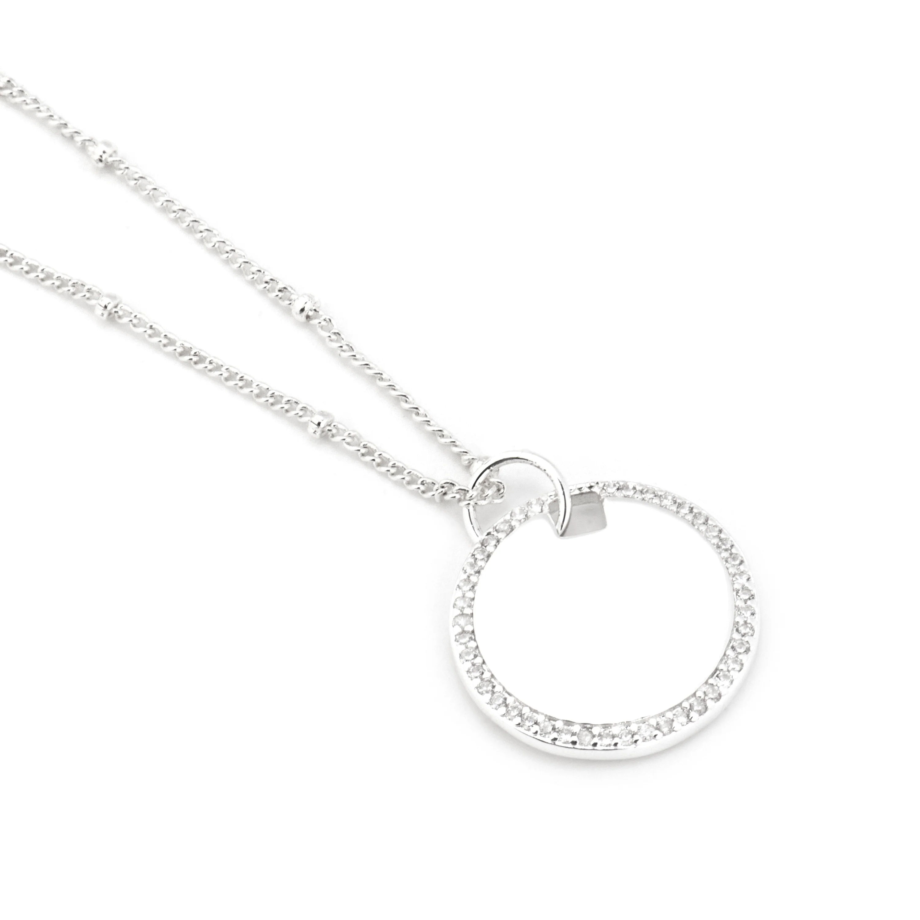 Collar con Circonita Brillante acabado plata - Sansai - Image 3