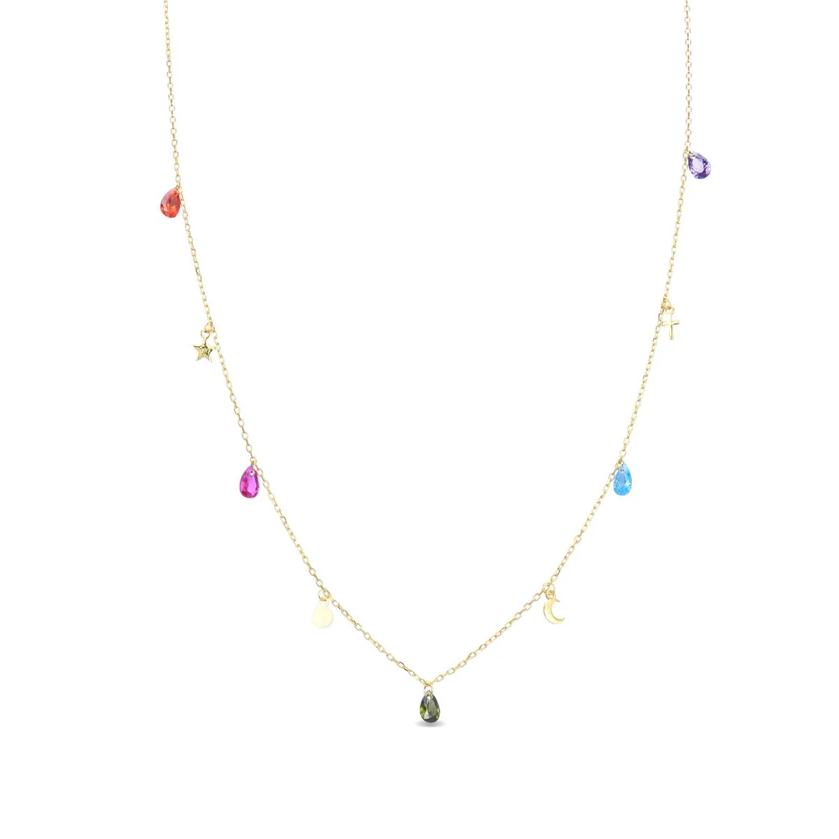Collar Saon Plata De Ley 925 - Saon MULTICOLOR