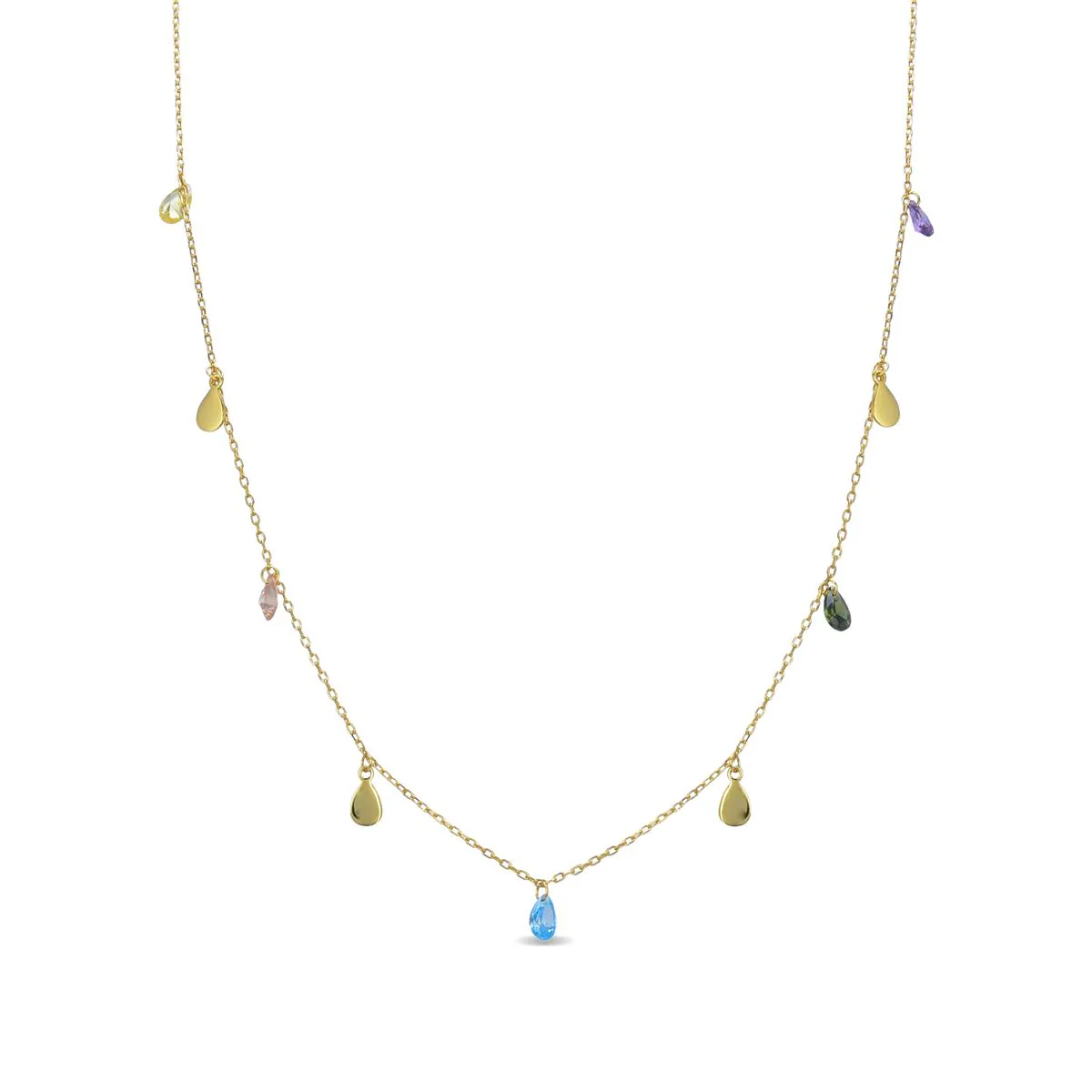 Collar Saon Plata De Ley 925 - Saon MULTICOLOR