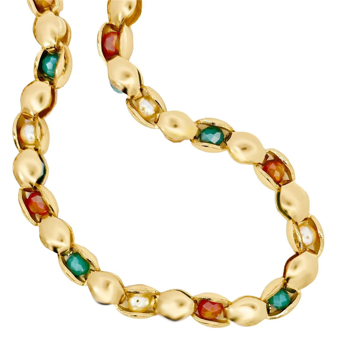 Collar Seri acabado en oro amarillo de 18kts - Seri MULTICOLOR - Image 3