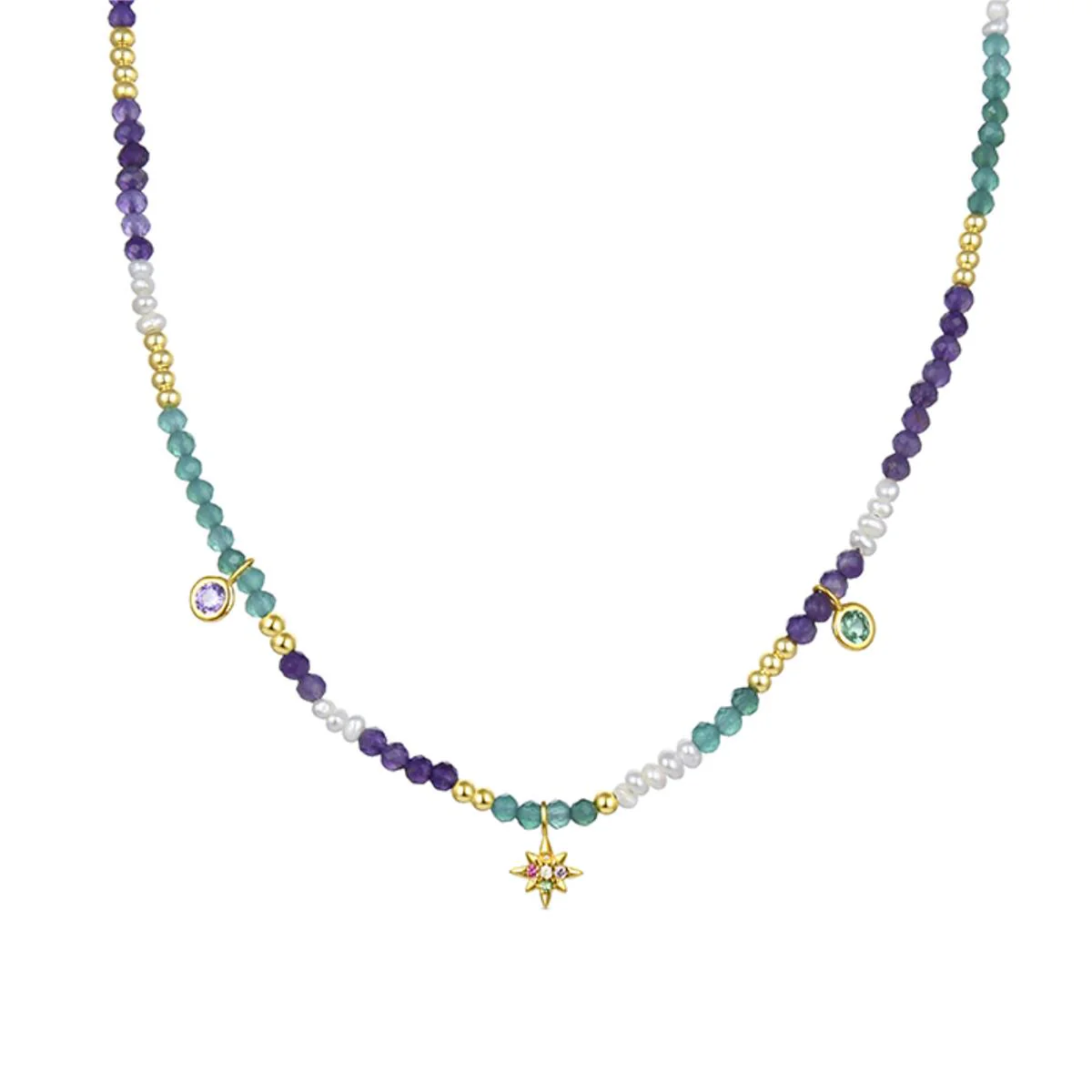 Collar Shadeb Plata De Ley 925 - Shadeb MULTICOLOR