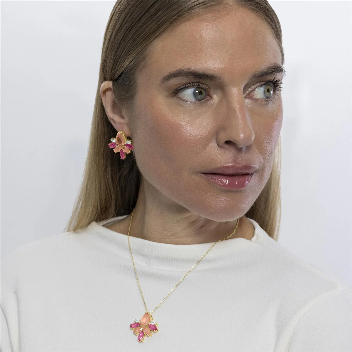 Collar Shanvi Plata de Ley 925 - Shanvi MULTICOLOR - Image 2