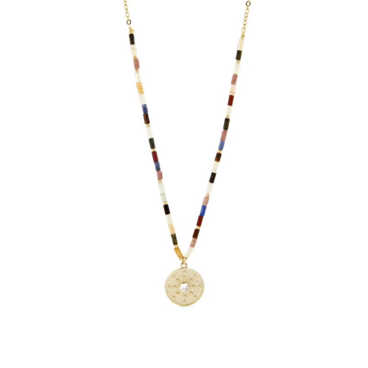 Collar Shau acabado en Oro amarillo de 18 Quilates - Shau MULTICOLOR