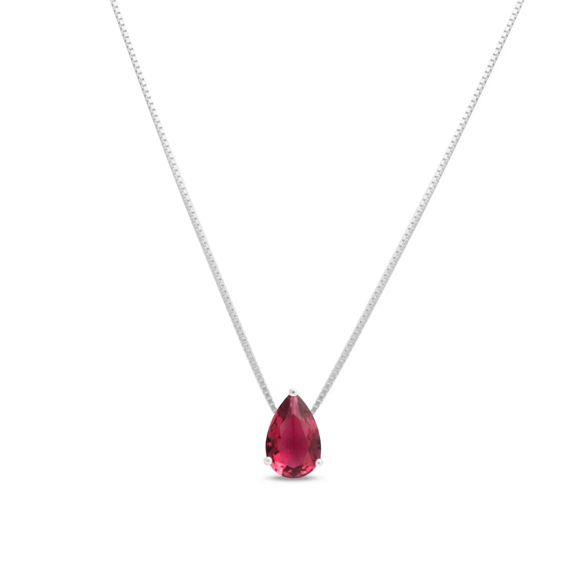 Collar Sheqa Plata De Ley 925 - Sheqa ROJO