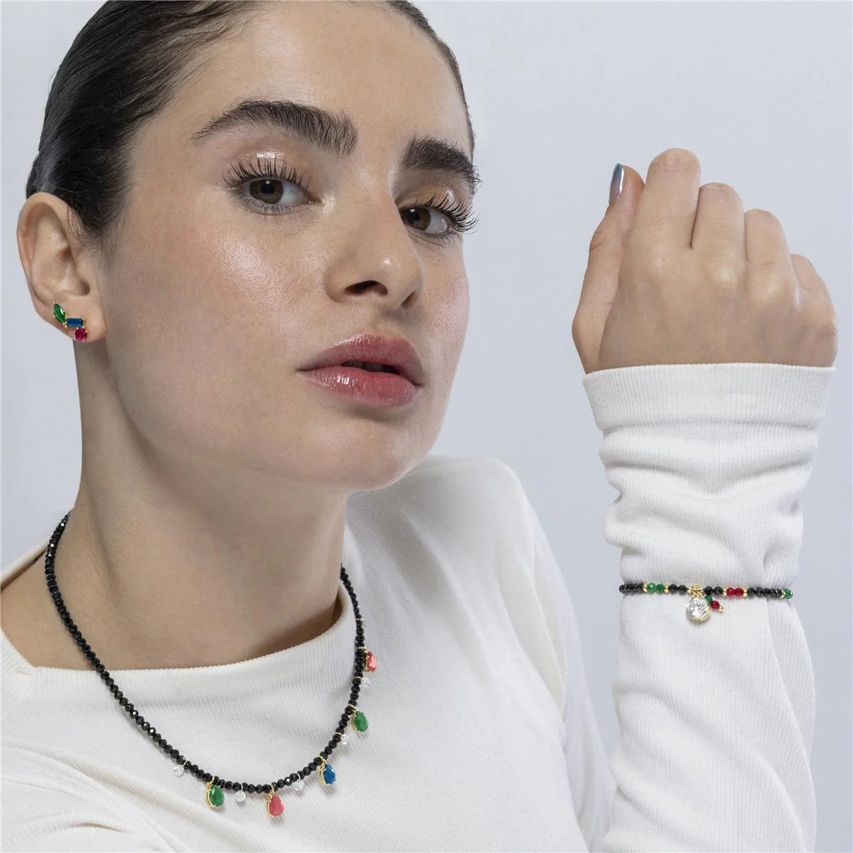Collar Shion Plata de Ley 925 - Shion MULTICOLOR - Image 2