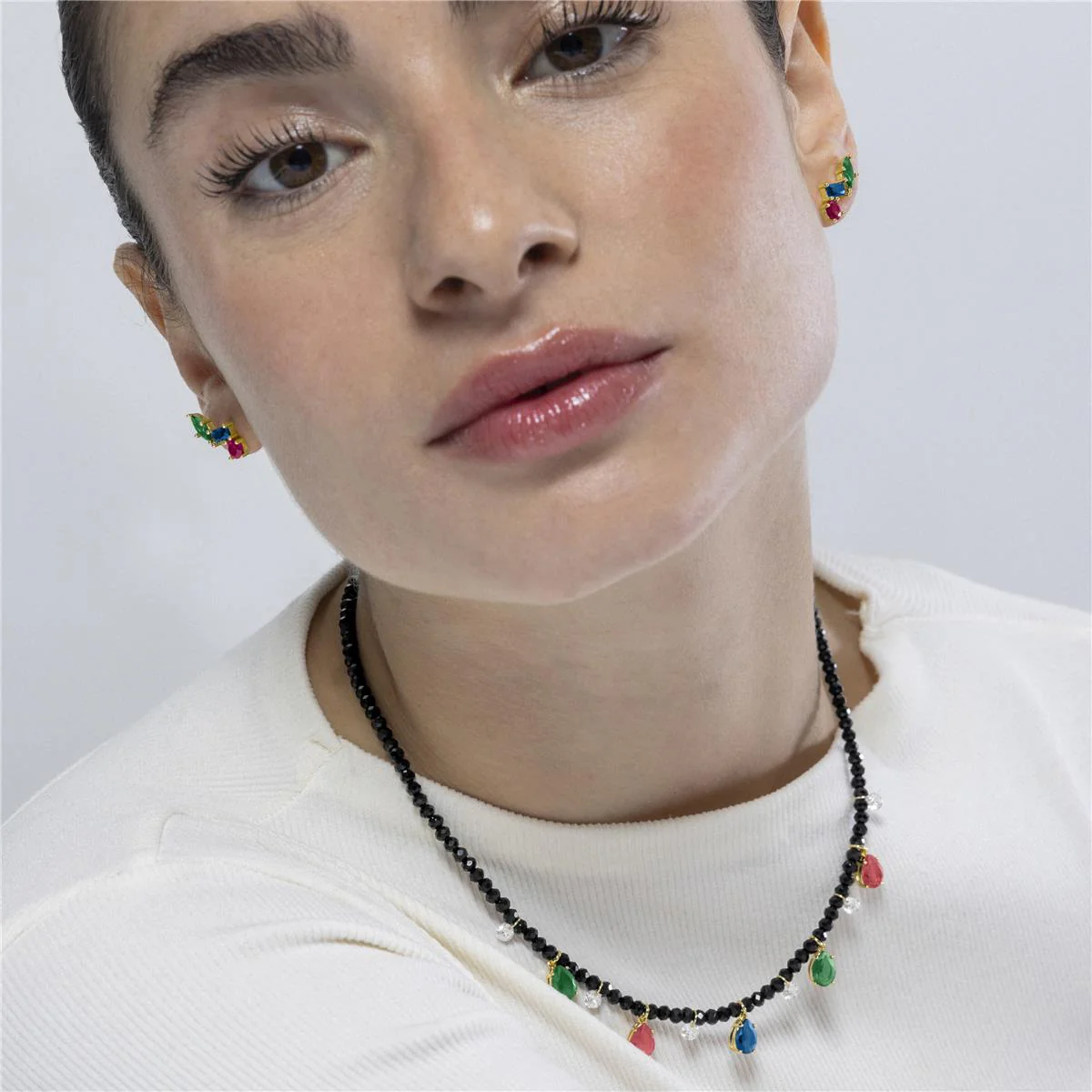 Collar Shion Plata de Ley 925 - Shion MULTICOLOR - Image 3