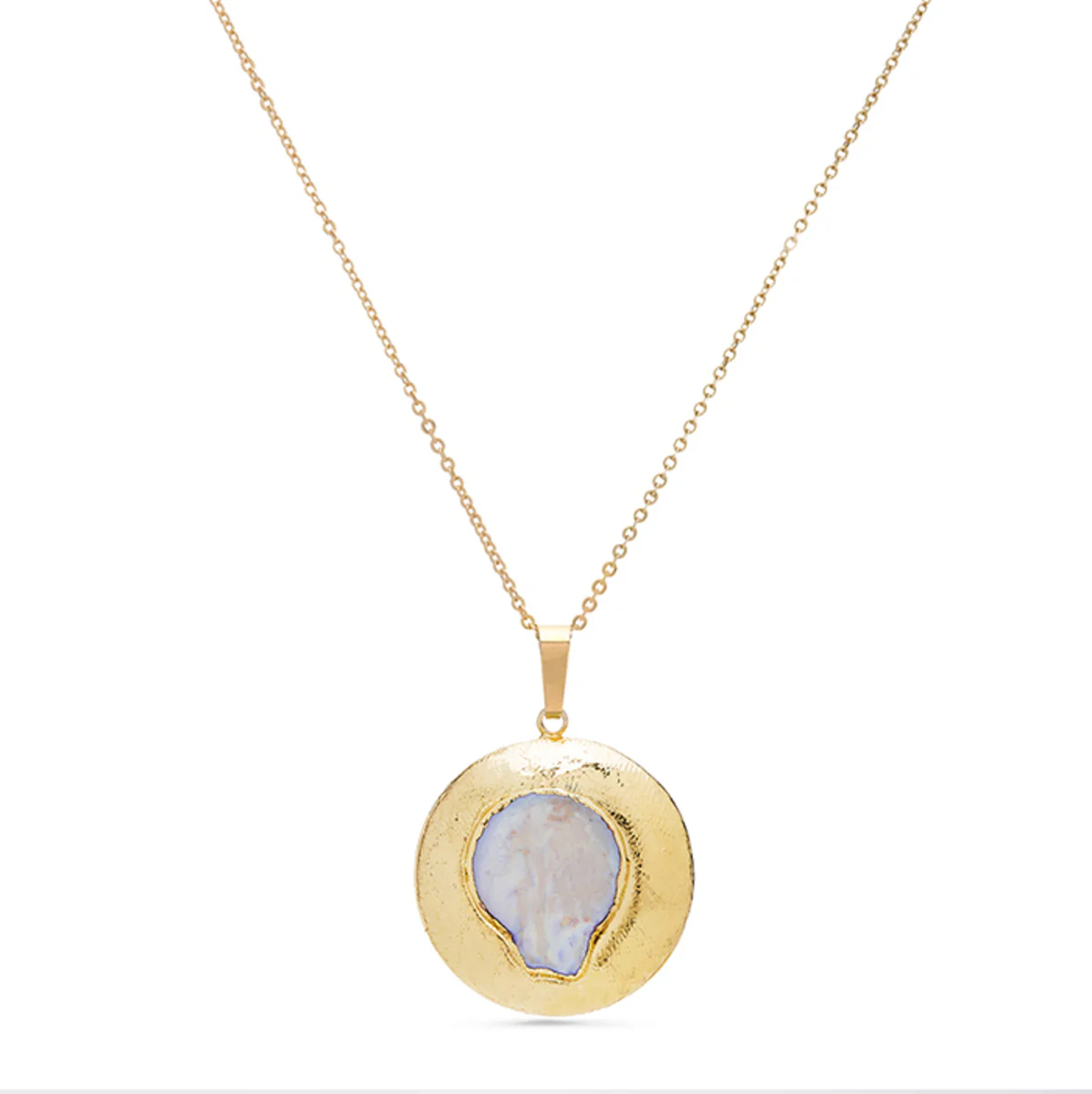 Collar Shulal acabado en Oro Amarillo de 18 Kts - Shulal BLANCO