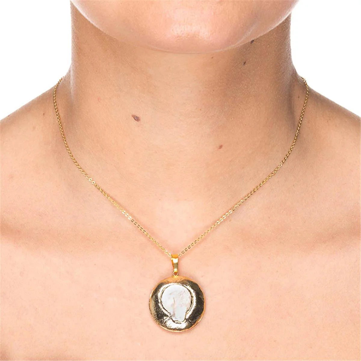 Collar Shulal acabado en Oro Amarillo de 18 Kts - Shulal BLANCO - Image 2