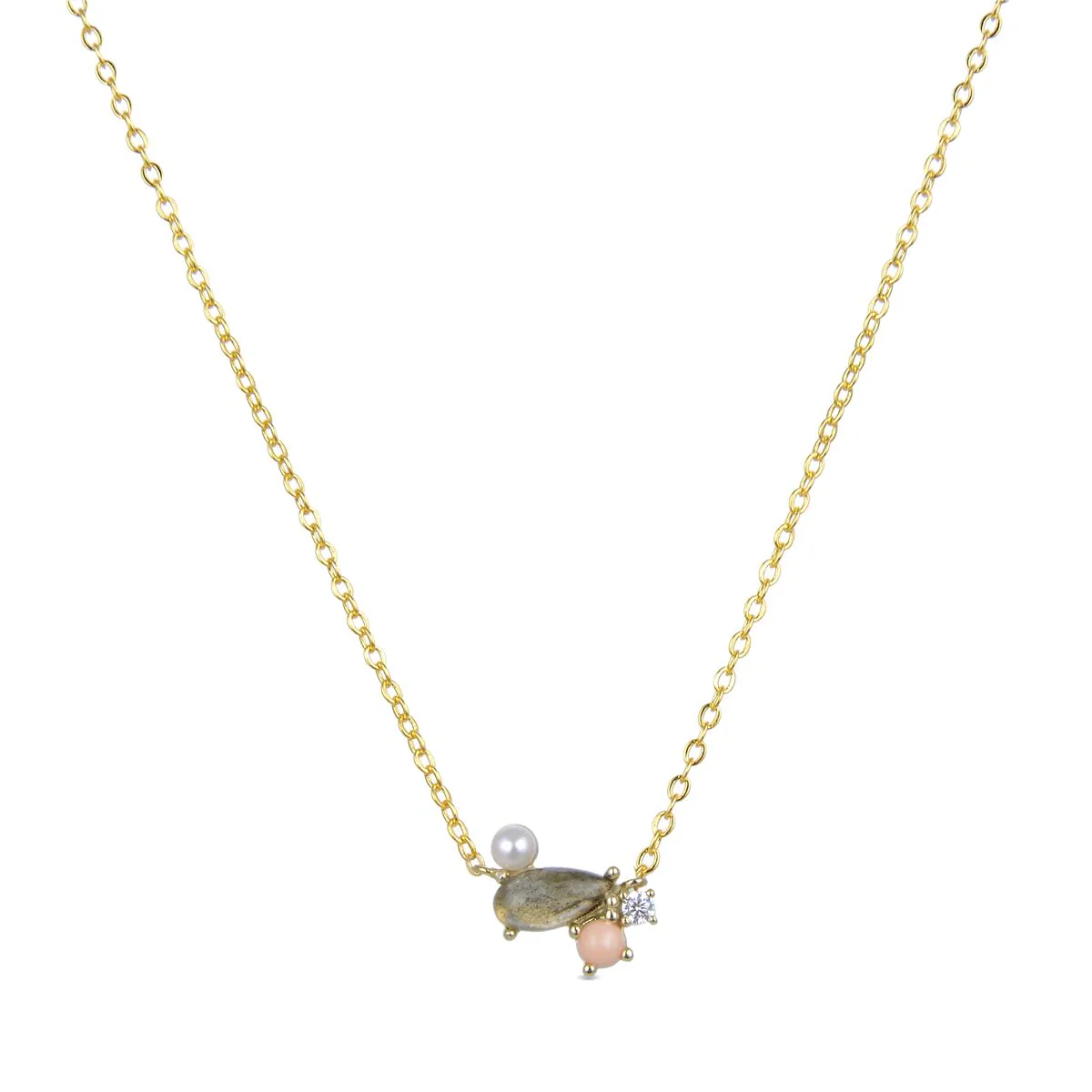 Collar Simly Plata De Ley 925 - Simly GRIS