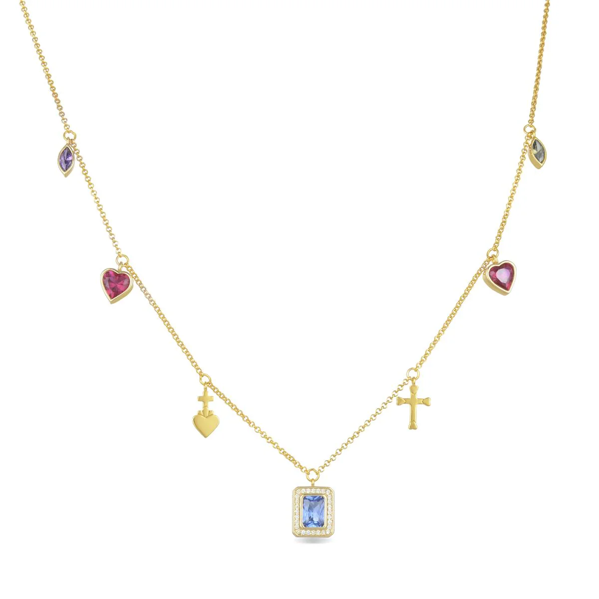 Collar Sithis Plata De Ley 925 - Sithis MULTICOLOR
