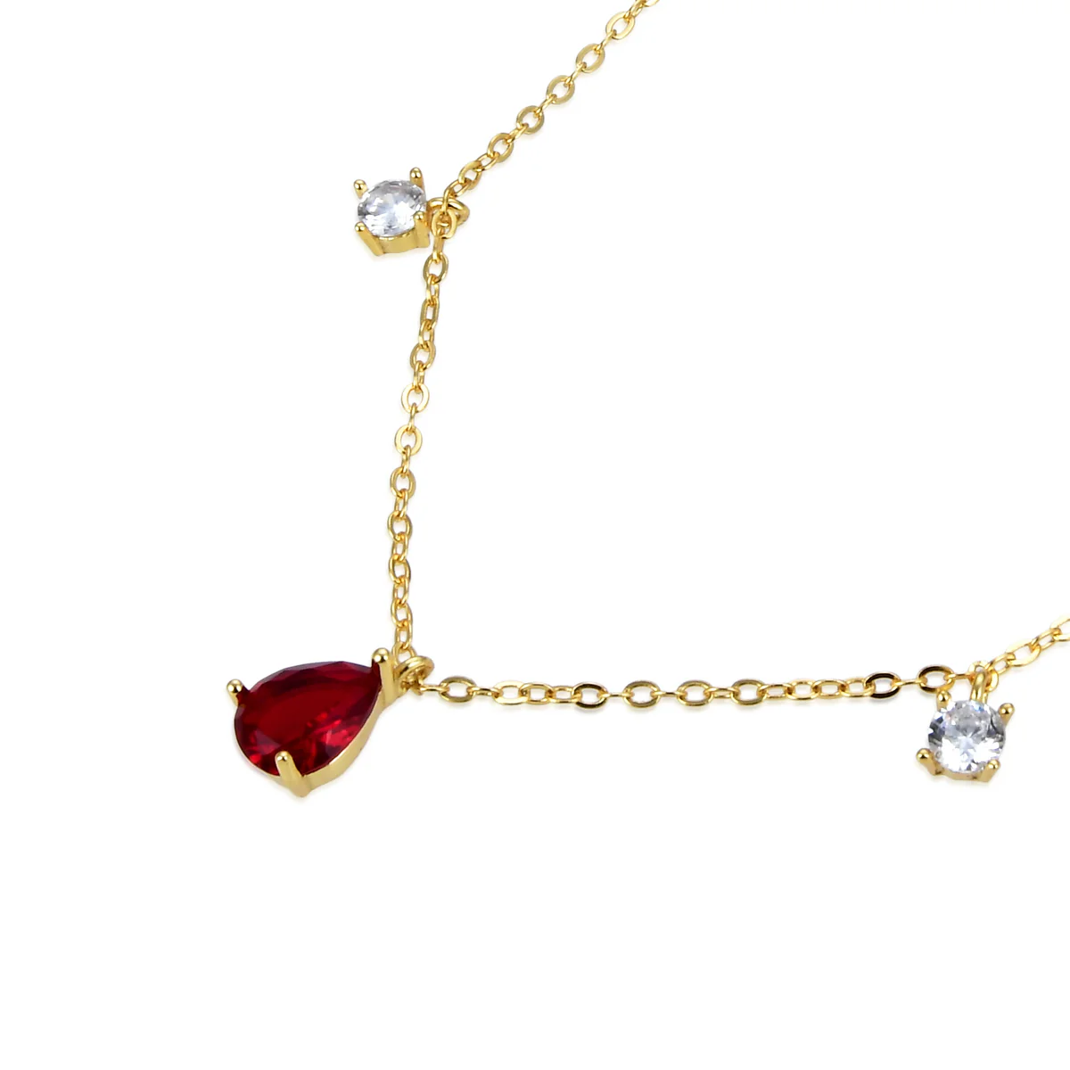 Collar Slanta Plata De Ley 925 - Slanta ROJO - Image 3