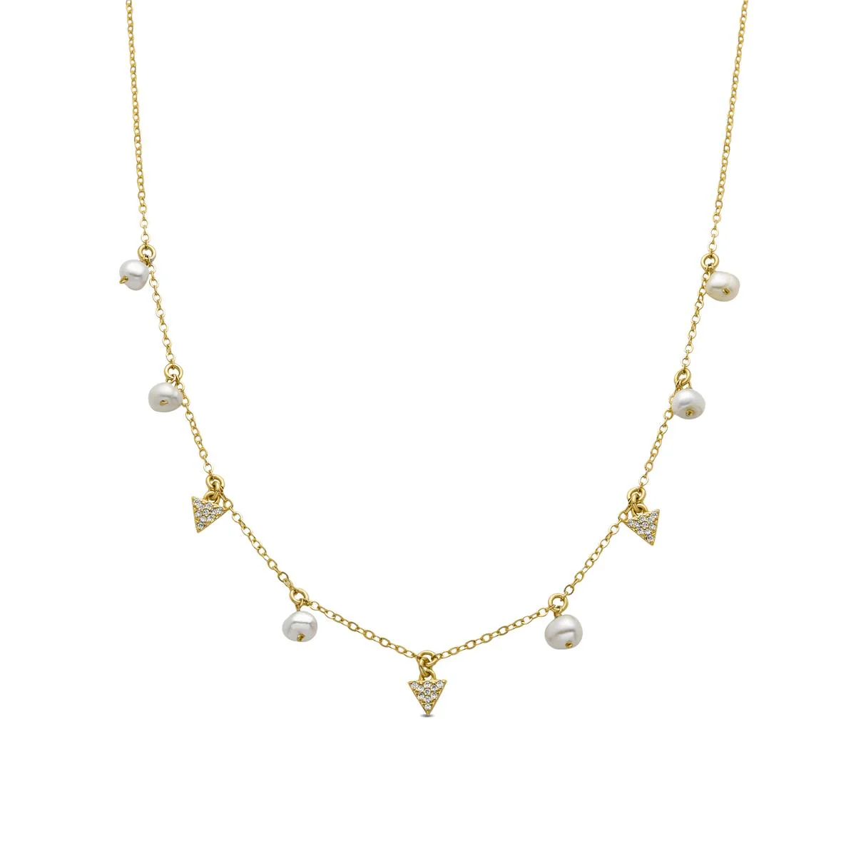 Collar Sonle acabado oro 18k - Sonle BLANCO