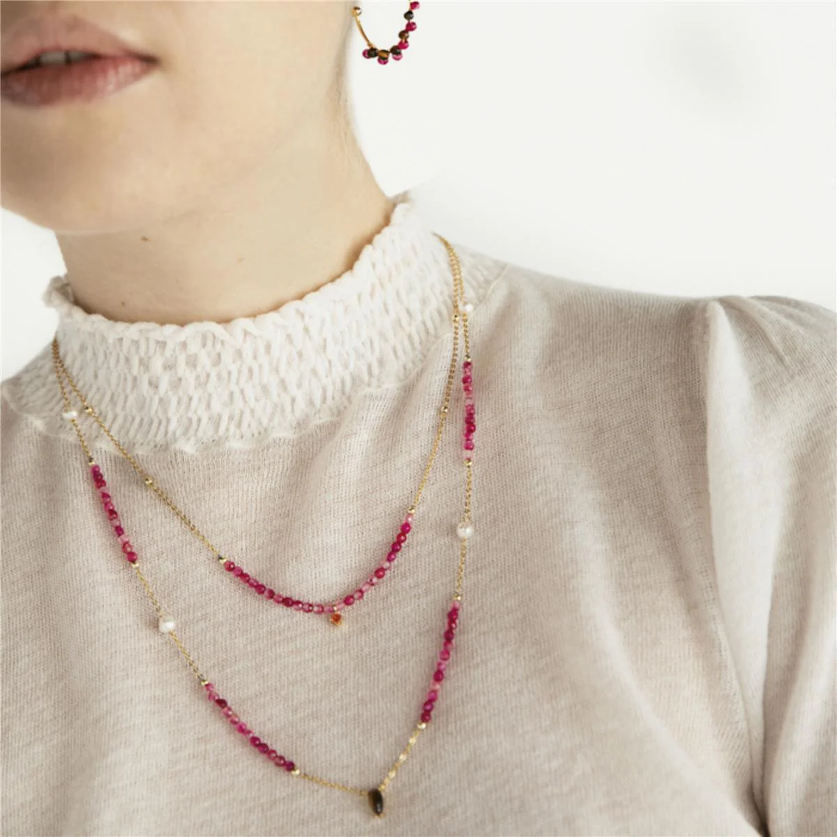 Collar Sulich Plata De Ley 925 - Sulich MARRON - Image 5