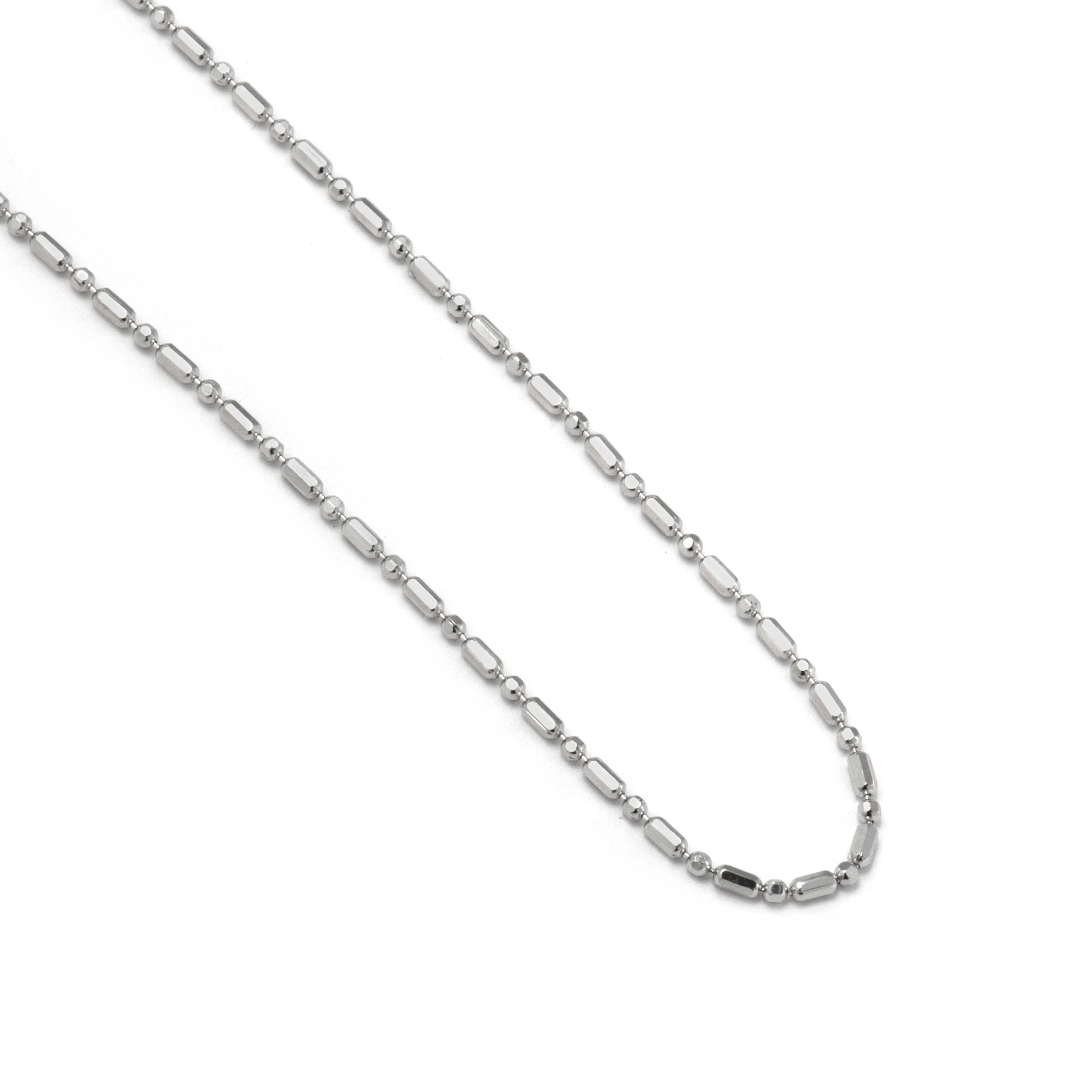 Cadena de 42cm de Plata de Ley 925 acabado en rodio - Sumga - Image 5