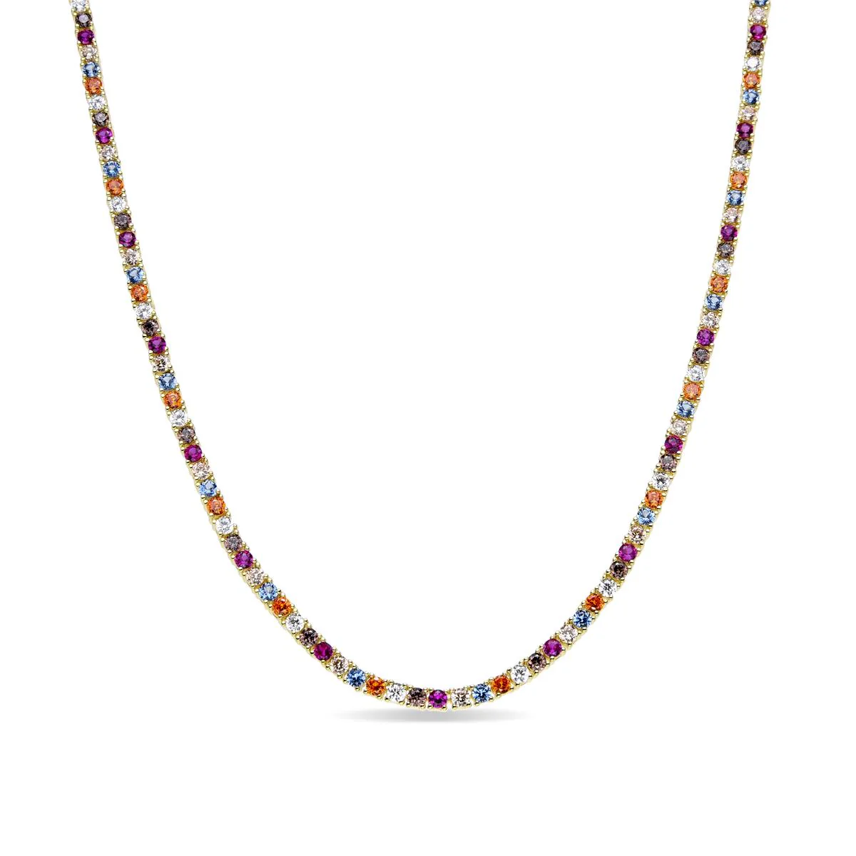 Collar Tahu Plata de Ley 925 - Tahu MULTICOLOR